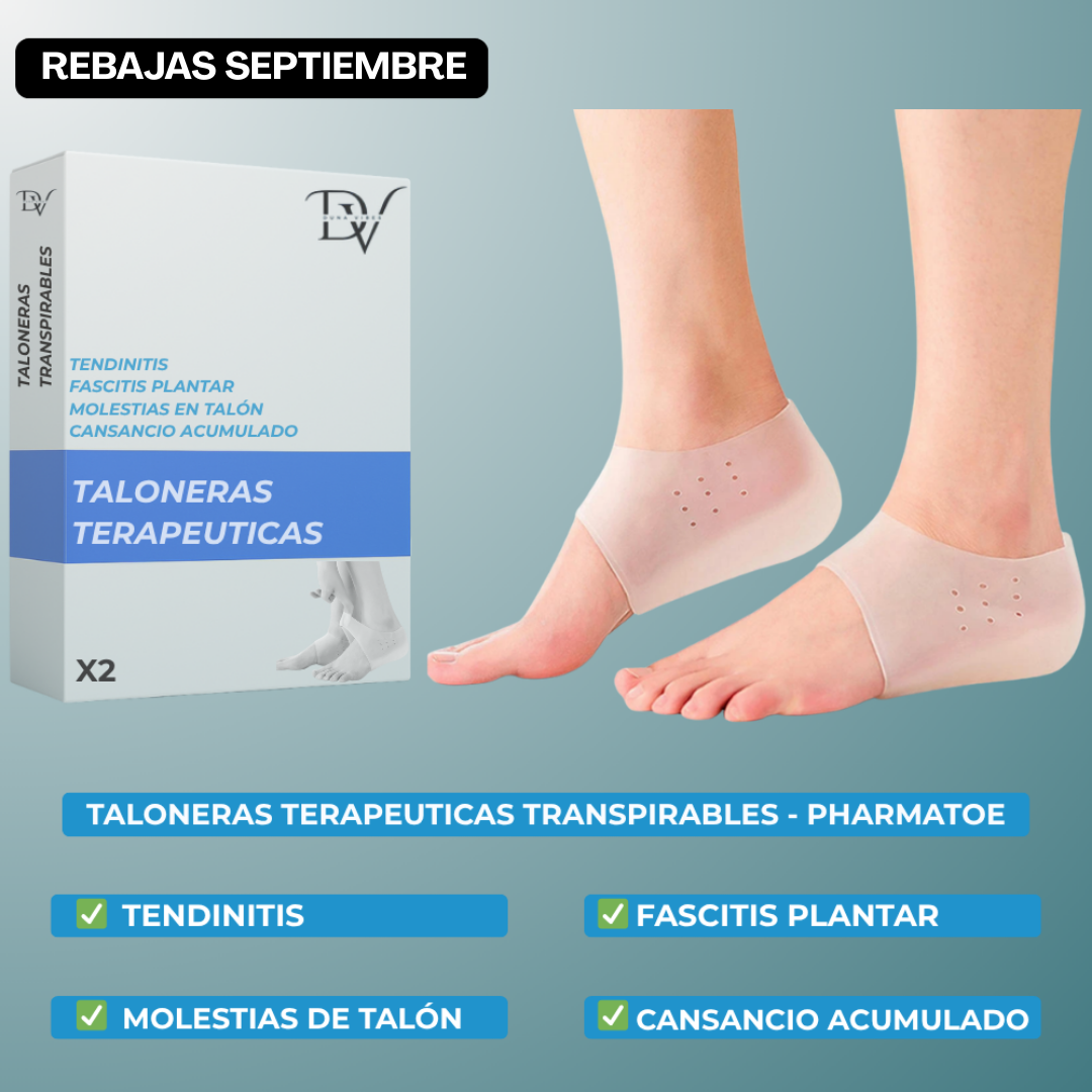 Taloneras terapéuticas transpirables - PharmaToe™